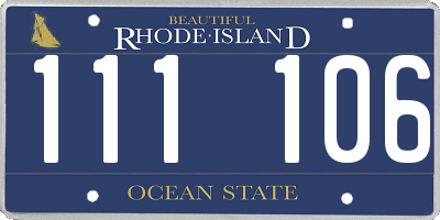 RI license plate 111106