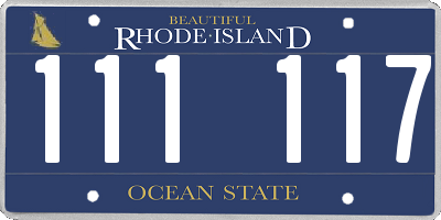 RI license plate 111117