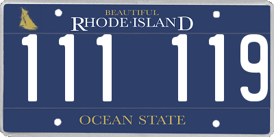 RI license plate 111119