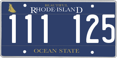 RI license plate 111125