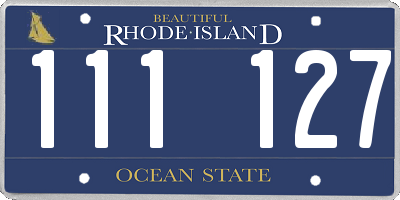 RI license plate 111127