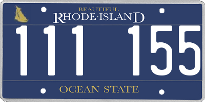 RI license plate 111155