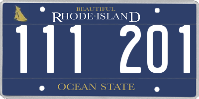 RI license plate 111201