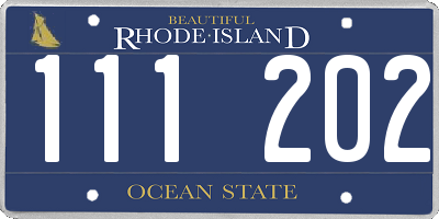 RI license plate 111202