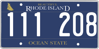 RI license plate 111208