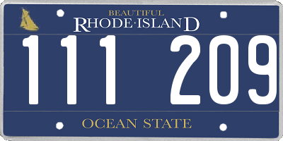 RI license plate 111209