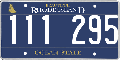 RI license plate 111295
