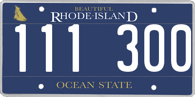 RI license plate 111300