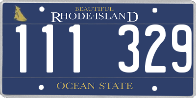RI license plate 111329