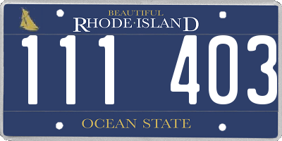 RI license plate 111403