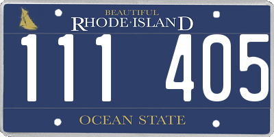 RI license plate 111405