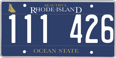 RI license plate 111426