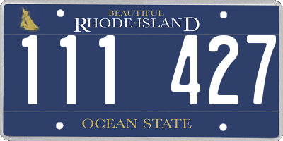 RI license plate 111427