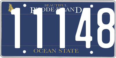 RI license plate 11148