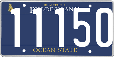 RI license plate 11150