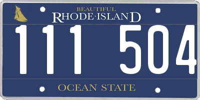 RI license plate 111504