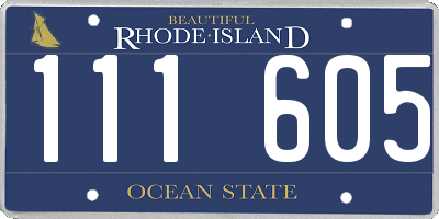 RI license plate 111605