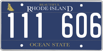 RI license plate 111606