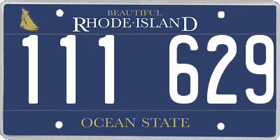 RI license plate 111629