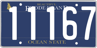 RI license plate 11167