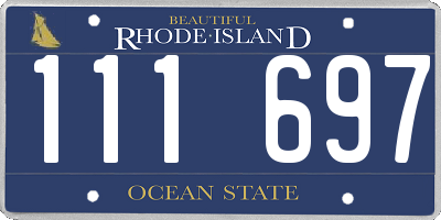 RI license plate 111697