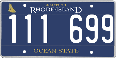 RI license plate 111699