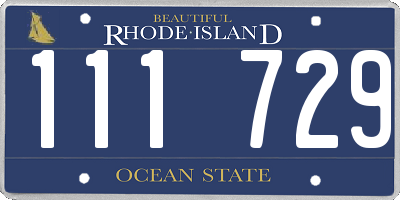 RI license plate 111729