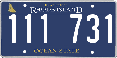 RI license plate 111731