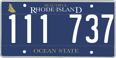 RI license plate 111737