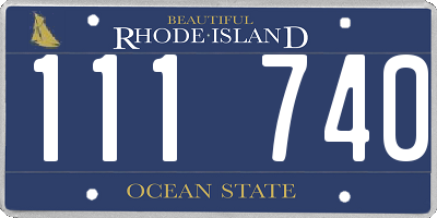RI license plate 111740