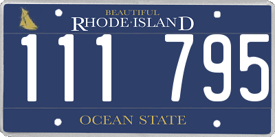 RI license plate 111795