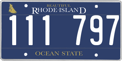 RI license plate 111797