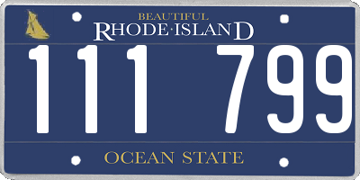 RI license plate 111799