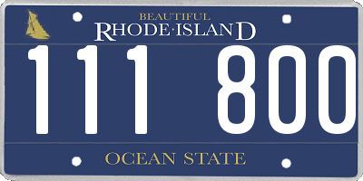RI license plate 111800
