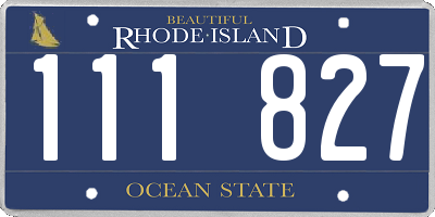 RI license plate 111827