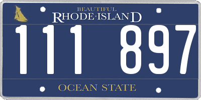 RI license plate 111897