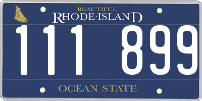 RI license plate 111899
