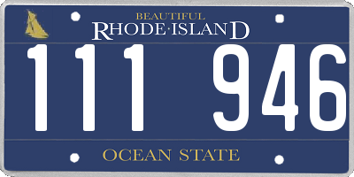 RI license plate 111946