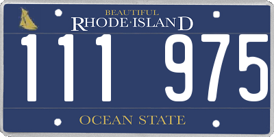RI license plate 111975