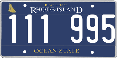 RI license plate 111995