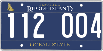 RI license plate 112004