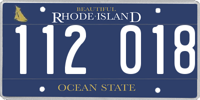 RI license plate 112018