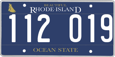 RI license plate 112019