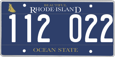 RI license plate 112022