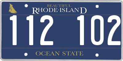 RI license plate 112102