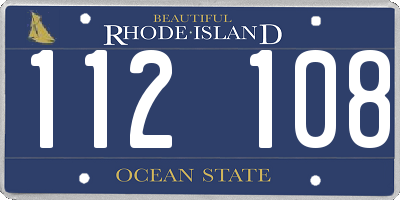 RI license plate 112108