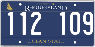 RI license plate 112109