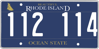 RI license plate 112114