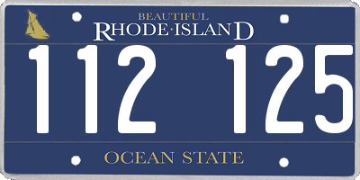 RI license plate 112125