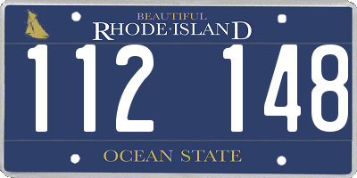 RI license plate 112148
